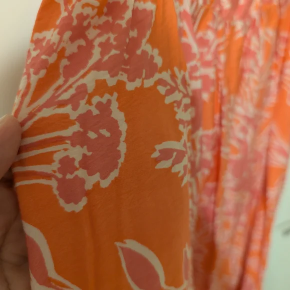 NWT Orange Floral Maxi Dress - Picture 2 of 6